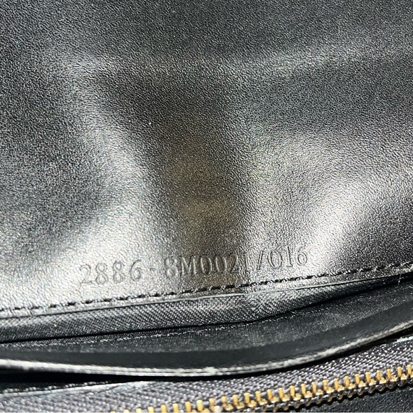 FENDI Zucchino Monogram Canvas Long Bi-Fold Wallet, Black, Vintage - Picture 13 of 15